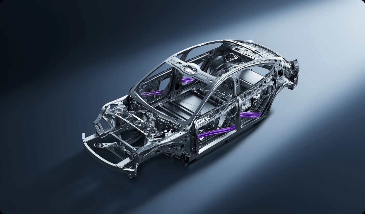Safety First — steel-aluminum alloy cage, 360° active safety